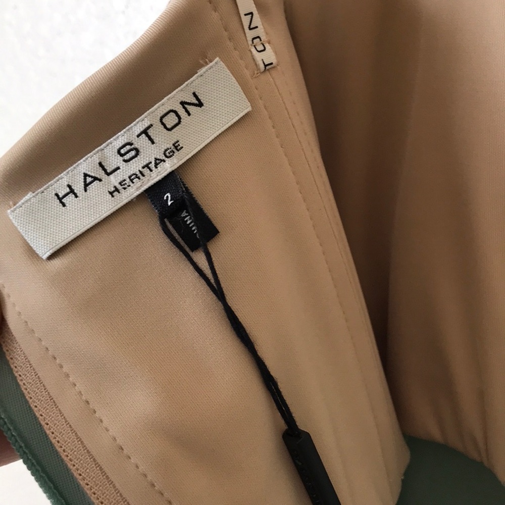Halston Heritage Strapless Midi Dress - Picture 4 of 7
